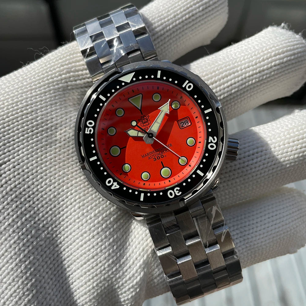 STEELDIVE SD1975 Luxury Automatic Watches Men Dive Watch 30Bar Waterproof Luminous Clock Sapphire Mirror Mechanical Wristwatch - Sun Studio