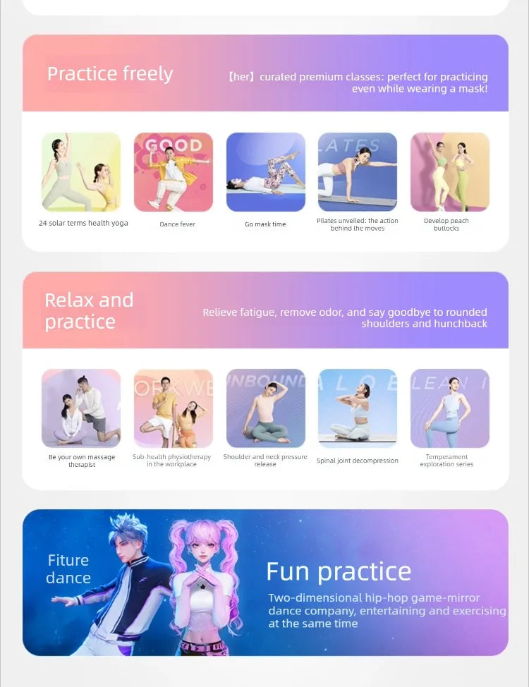 Fitness Magic Box AI, Intelligent Somatosensory Exercise, TV Projection, Console Game Dance Machine Home Fitness Equipment - Sun Studio