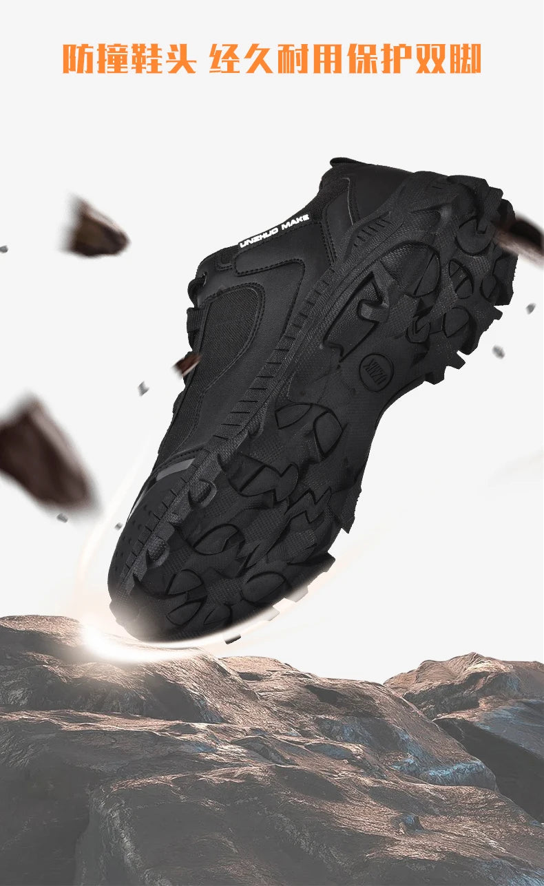 New Men Tactical Boot Desert Waterproof Hunting Work Army Boot Male Safety Ankle Lace Up Military Climbing Hiking Shoe Anti-Slip - Sun Studio