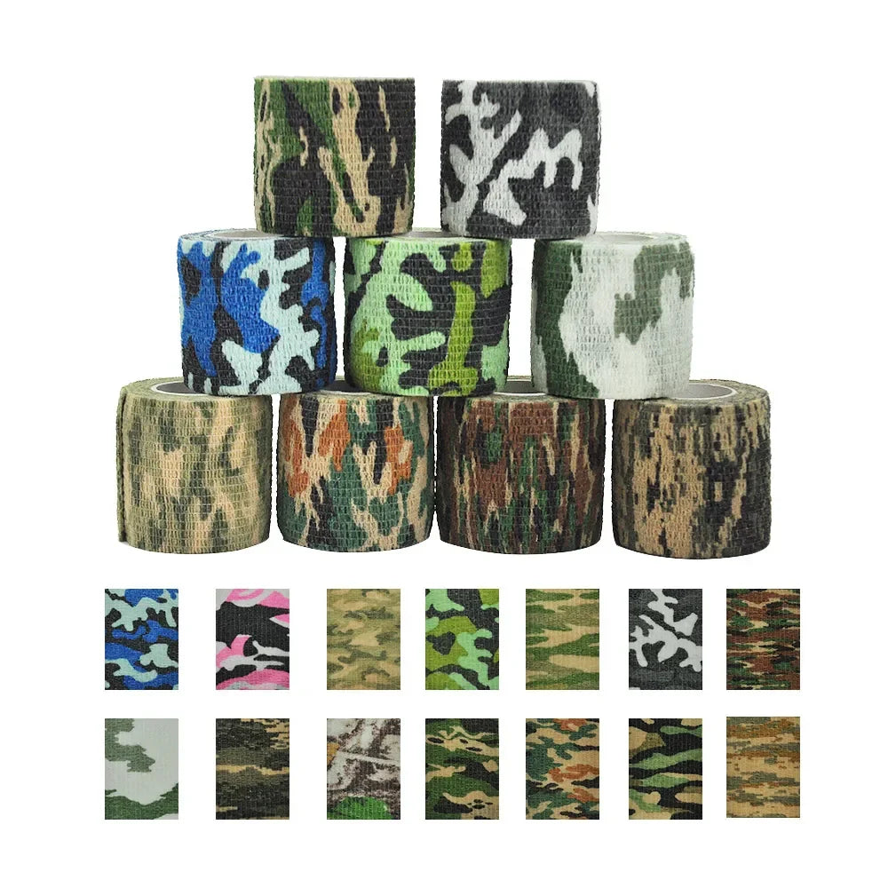 1/6pcs 5cmx4.8m Disposable Tattoo Bandage Sport Wrap Tape Self Adhesive Elastic Bandage Colors Tape Tattoo Accessories - Sun Studio