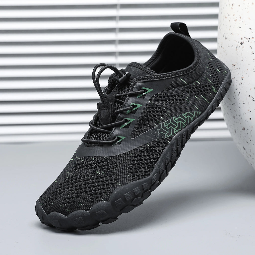 Wide Toe Zero Barefoot Shoes Mens Minimalist Water Shoes Breathable for Walking Rock Climbing Wrestling Trail Running Sneakers - Sun Studio