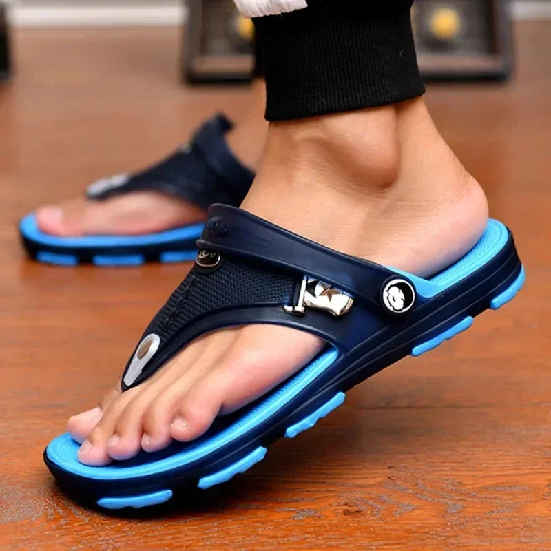 Summer Sandals Men Slippers Outdoor Beach Casual Shoes Zapatos De Hombre Indoor Durable Anti Slip Peep Toe New - Sun Studio