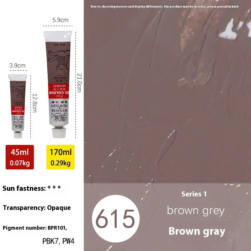 45ml Oil Paint Transparent Tube Fast Drying White Gold Silver Professional Color Painting Supplies For Artists Student Beginners