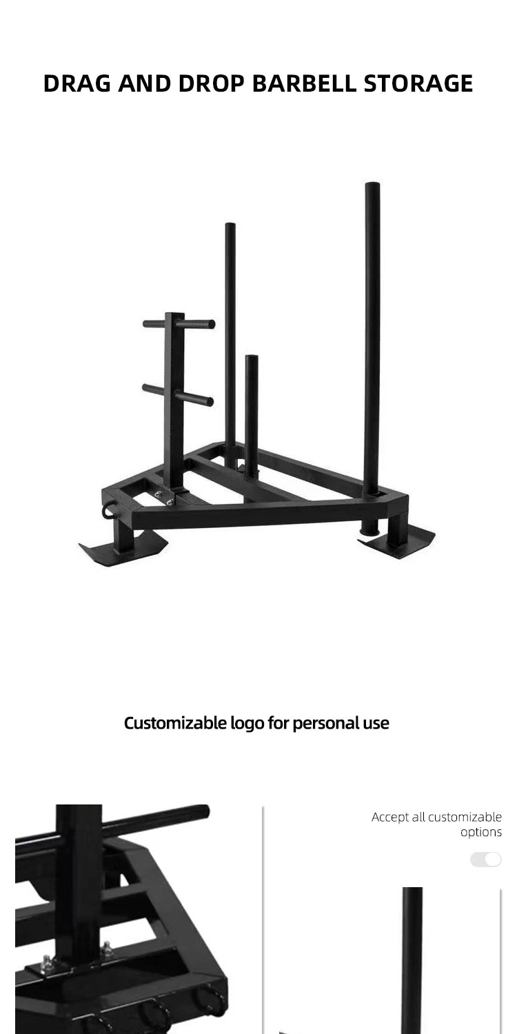 Gym Weight Sled For Home Fitness Training For Workout And Bodybuilding Exercises - Sun Studio