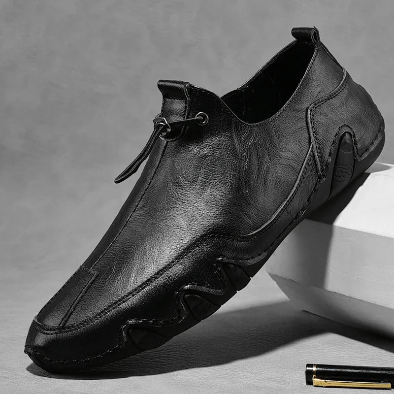 Size 38-47 Men Sneakers Leisure Comfortable Walking Genuine Leather Shoes Sports Outdoor Footwear Loafers Male Trainers 2021 - Sun Studio