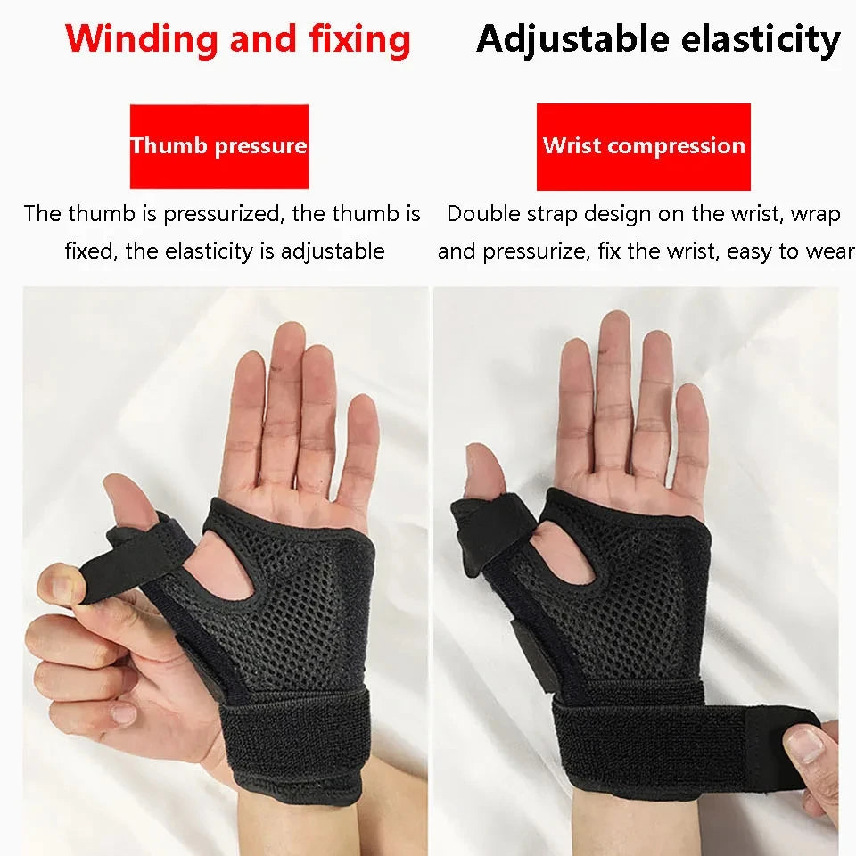 1PC Flexible Splint Wrist Thumb Support Brace for Tendonitis Arthritis Breathable Thumb Protector Guard Fits Right and Left Hand - Sun Studio