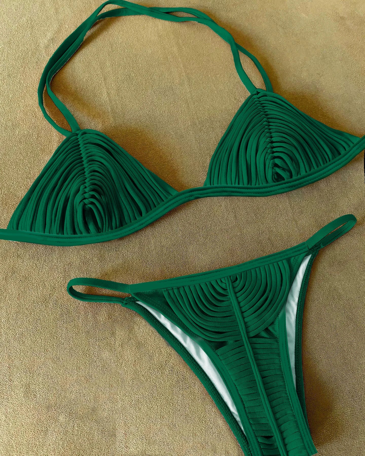 SEAURAL 2025 New Braided Rope Bandage Stripes Brazilian Bikini Swimwear Women's Swimsuit Two Piece Set Female Sexy Beachwear - Sun Studio