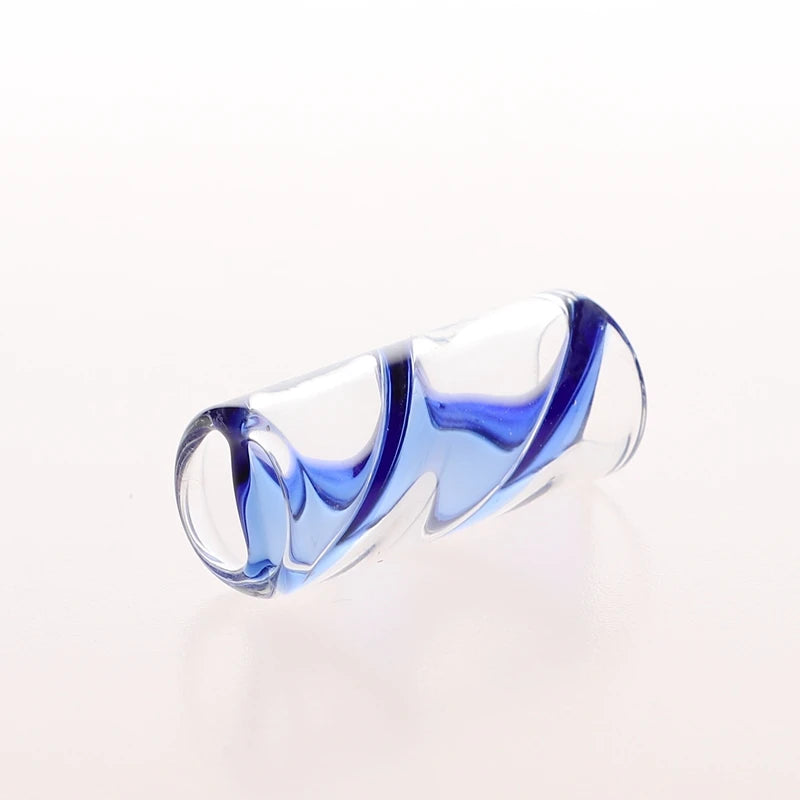 In Stock Retail 5pcs/Box Set Spiral Blue Color Glass Tube Tips/Manufacturer Supply Filter Glass Tips/Mini Glass Filter Tips - Sun Studio