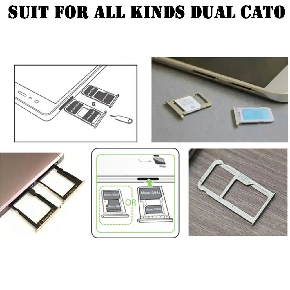 Universal TF Hybrid Sim Slot Dual SIM Card Adapter For DIY Micro SD Extender Nano Cato Android Phone All Dual SIM mobile phone - Sun Studio