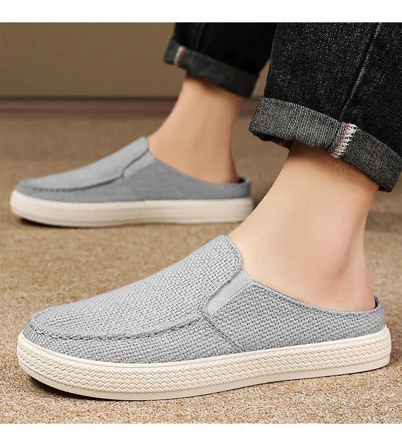 Half Slipper Man Shoes Summer Breathable Casual Comfortable Wearing Outside Slippers At Home Men's Shoes Free Shipping Shoes - Sun Studio