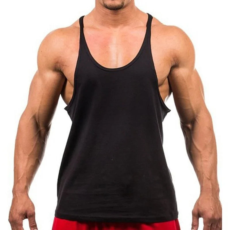 Men's Sports Gym Fitness Tank Top Y Back Fitness Lightweight Shoulder Strap Muscle Fit Tight Fitness Limit T-shirt - Sun Studio