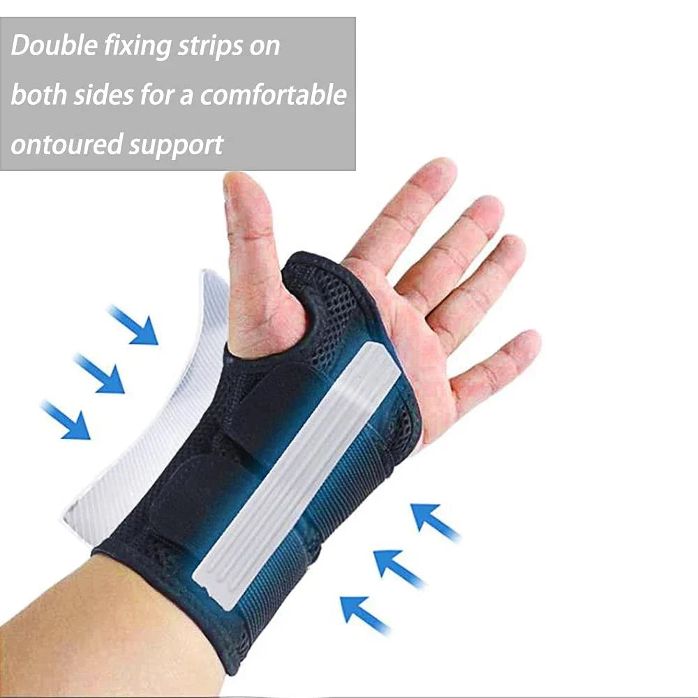 Fitness Thumb Wrist Brace Wraps Carpal Tunnel Arthritis Tendonitis Sprain Wrist Support Bandage Gym Home Sports Hand Protector - Sun Studio