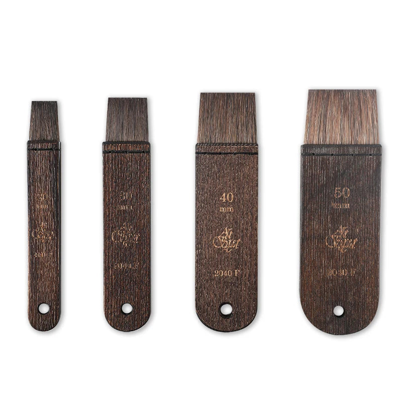 ArtSecret  2040F 2040FB Hake Watercolor Painting Brush Pony Mixed Ox Ear Hair Wood Handle Artist Tool For Gouache - Sun Studio