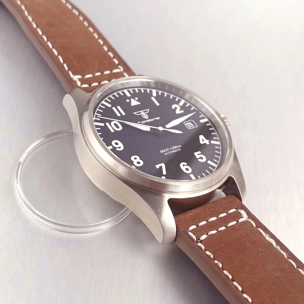 39mm Pilot Aviator Diving Watches Miyota8215 Automatic Mechanical Watch for Men 20BAR Waterproof Sapphire Crystal 316L Steel - Sun Studio