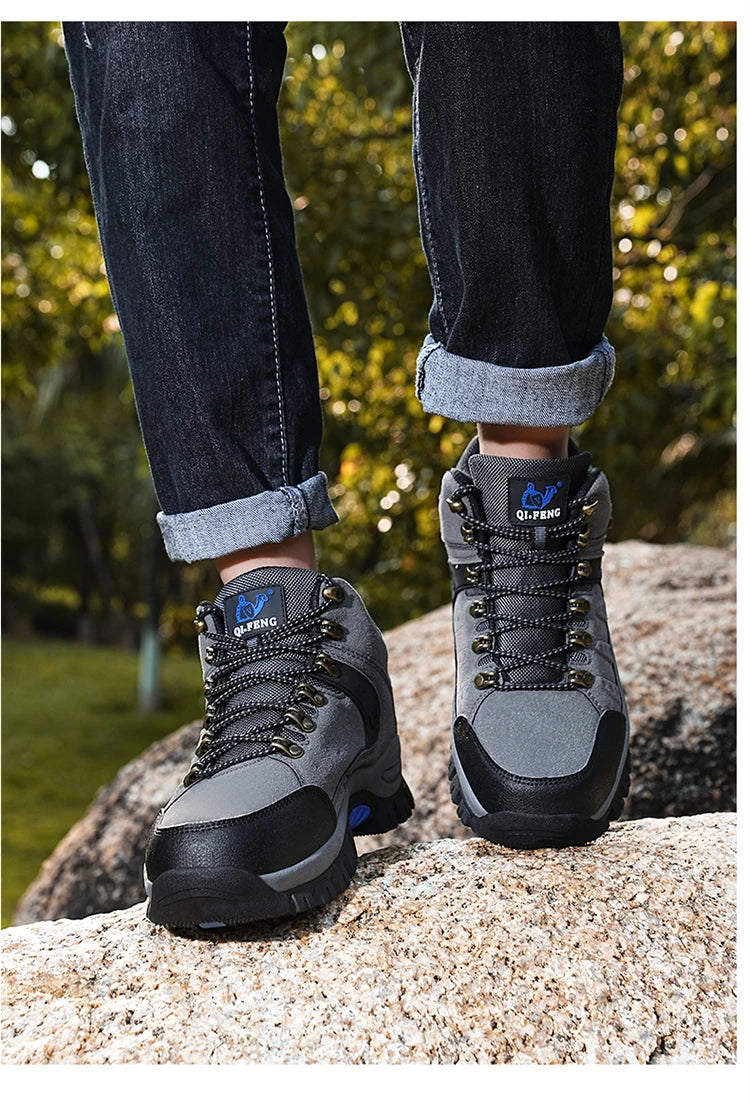 New Couples Outdoor Mountain Desert Climbing shoes Men Women Ankle Hiking Boots Fashion Classic Trekking Footwear - Sun Studio