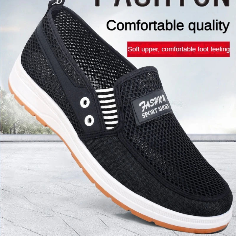 Men's  summer breathable mesh shoes, Oxford outsole, durable and non slip walking shoes, casual men's board shoes, work sandals - Sun Studio