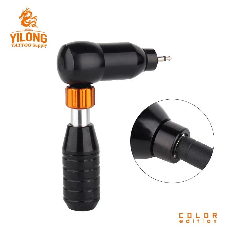 YILONG Professional L-shaped Tattoo Gun Adjustable Rotary Pen Motor Hybrid Tattoo Machine With RCA Tattoo Tools - Sun Studio