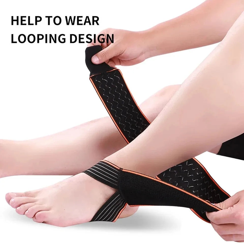 1PCS Professional Elastic Ankle Support Brace Sports Strain Wraps Bandages Weave Ankle Protector for Fitness Running Basketball - Sun Studio
