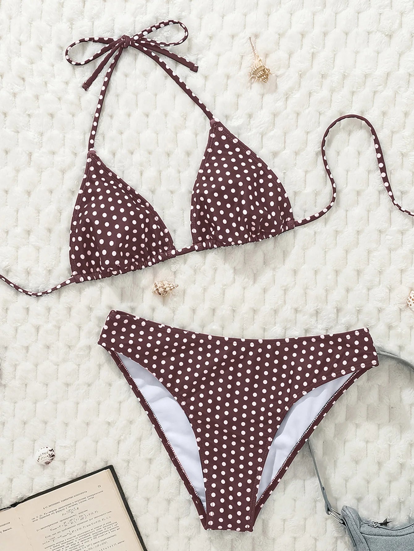 Sexy Black Polka Dot Print Bikini Set Women Halter Push Up Bra High Waist Swimsuit Bathing Suit Vacation Two Piece Swimwear 2026 - Sun Studio