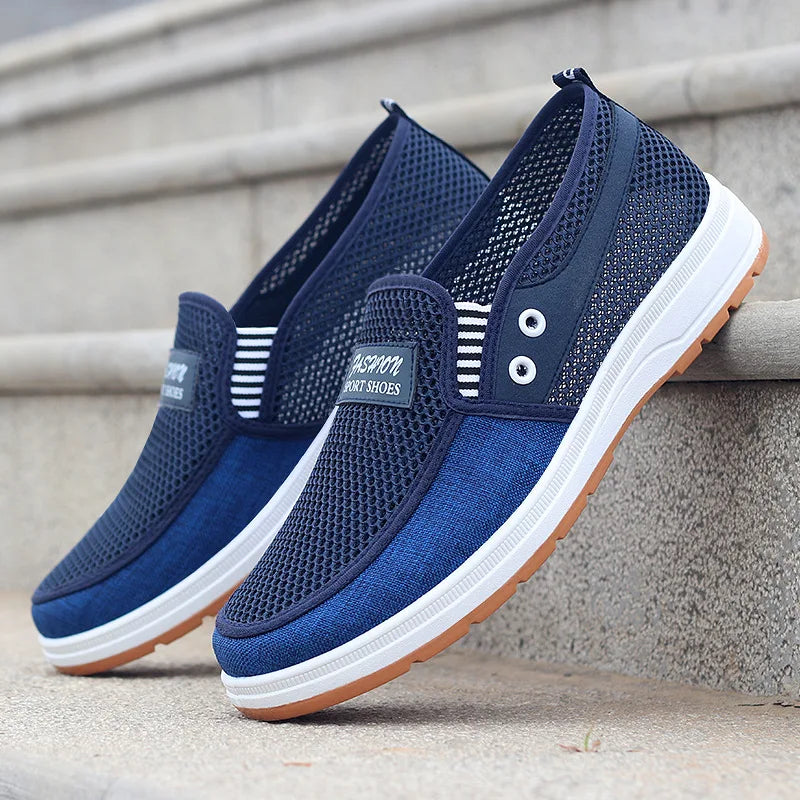 Men's  summer breathable mesh shoes, Oxford outsole, durable and non slip walking shoes, casual men's board shoes, work sandals - Sun Studio