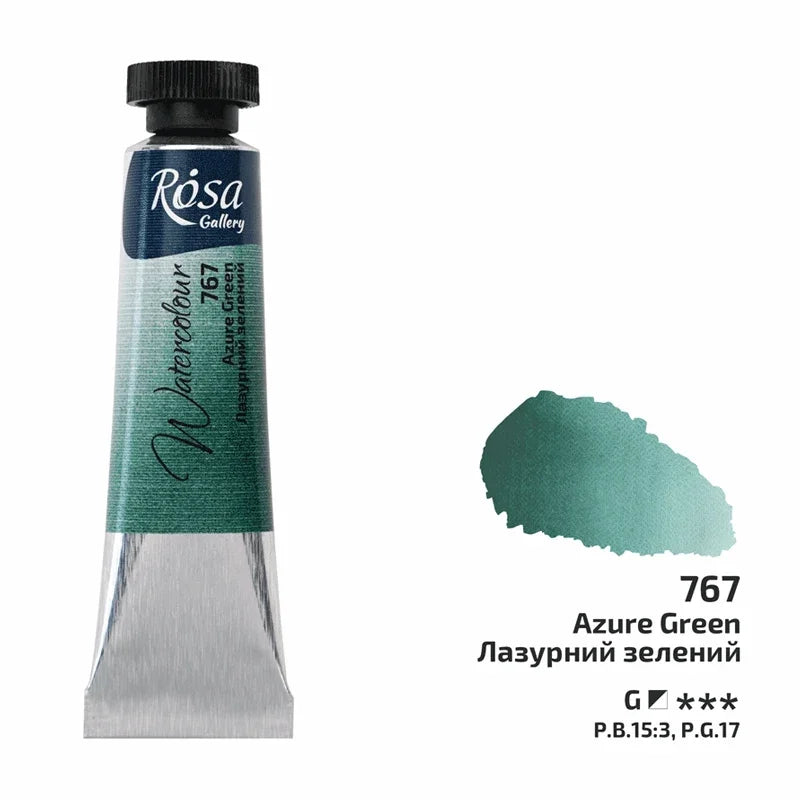 ROSA New 10 Color Precipitated Watercolor Pigments 10ml Tube Master Watercolor Paint Student Artist Painting Supplies - Sun Studio
