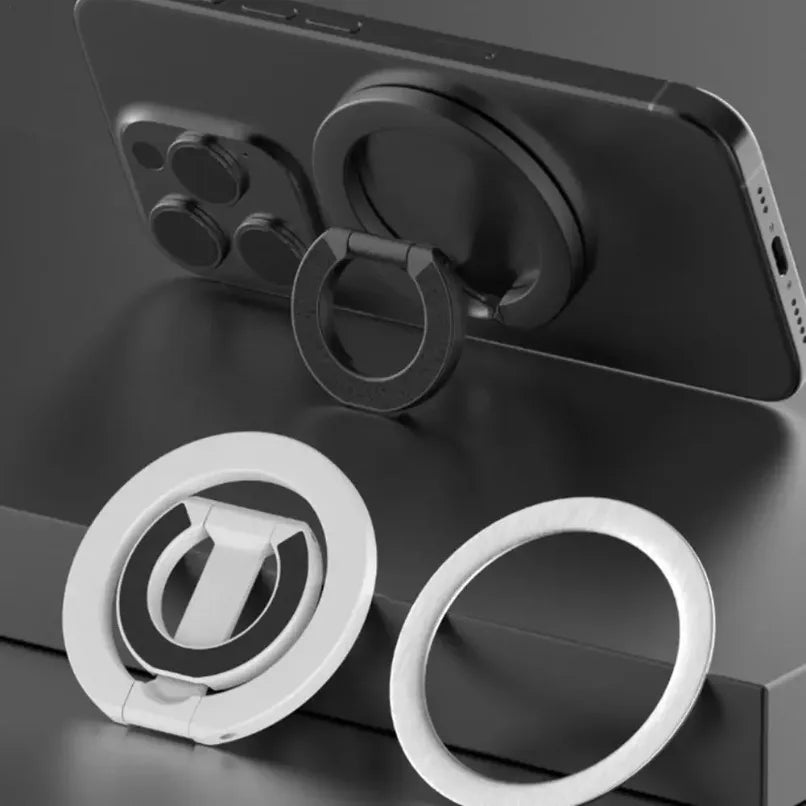 For MagSafe Double Sided Magnetic Phone Ring Holder Portable Folding Cellphones Stand Phone Accessories Support Bracket Grip Tok - Sun Studio