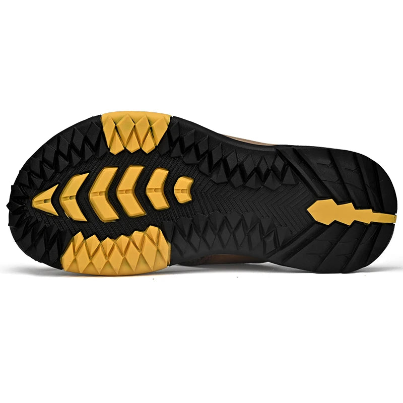 Genuine Leather Sandals Men Breathable Summer Shoes Man Waterproof Outdoor Men Sandals Antiskid Beach Sandals Footwear - Sun Studio