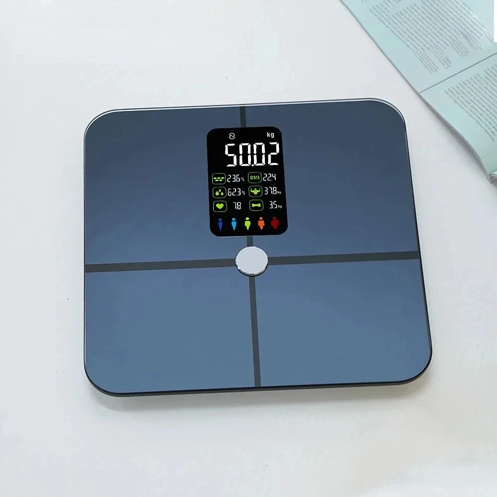 Smart Body Scales Weight Body Fat Scale Fitness Smart Scale BMI Body Composition Analyzer Wireless Digital Bathroom Weight Scale - Sun Studio