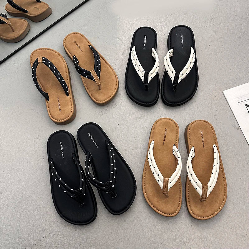 Women's Sandals Summer New Beach Flat Shoes Casual Comfortable Non-Slip Wear-Resistant Slippers Zapatillas Mujer - Sun Studio
