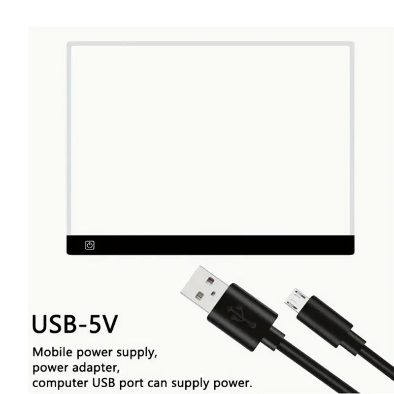 Led Drawing Copy Pad 3 Level Dimmable Board Table Animation Painting Educational Toys Gift Adjustable Light Notepad For Children - Sun Studio