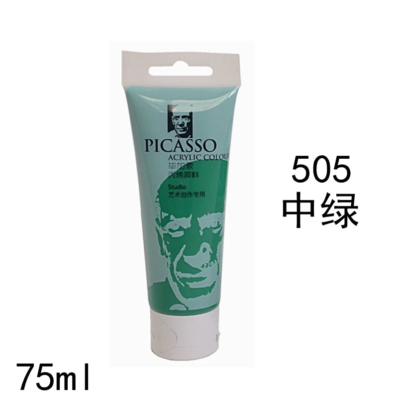 75ml Acrylic Paint Non Toxic Non Fading,Rich Pigments for Painters, Adults for Canvas Wood Clay Fabric Ceramic Craft Supplies