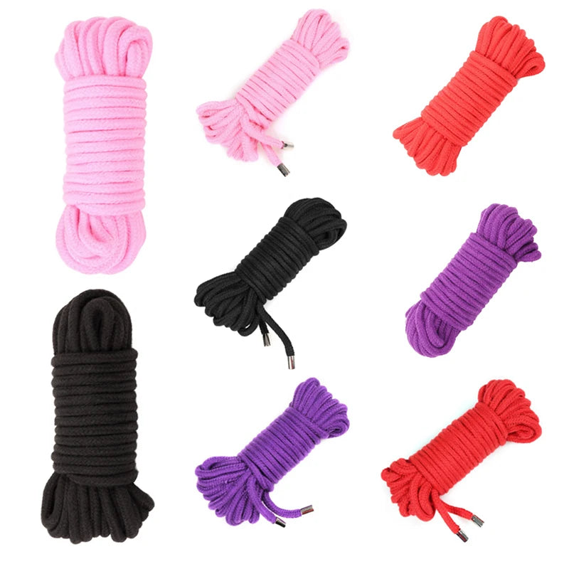 For Men Women Fetish Bdsm Slave Role Play Binder Restraint Touch Tie Up Fun Exotic Shibari Accessory Of Handcuffs Bondage Rope - Sun Studio