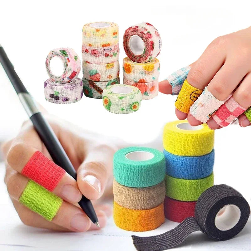 Elastic Breathable Tape Bandage Pet Flexible Cartoon Printed Finger Care Guard Sports Support Adherent Wrap Band Tape Bandages - Sun Studio