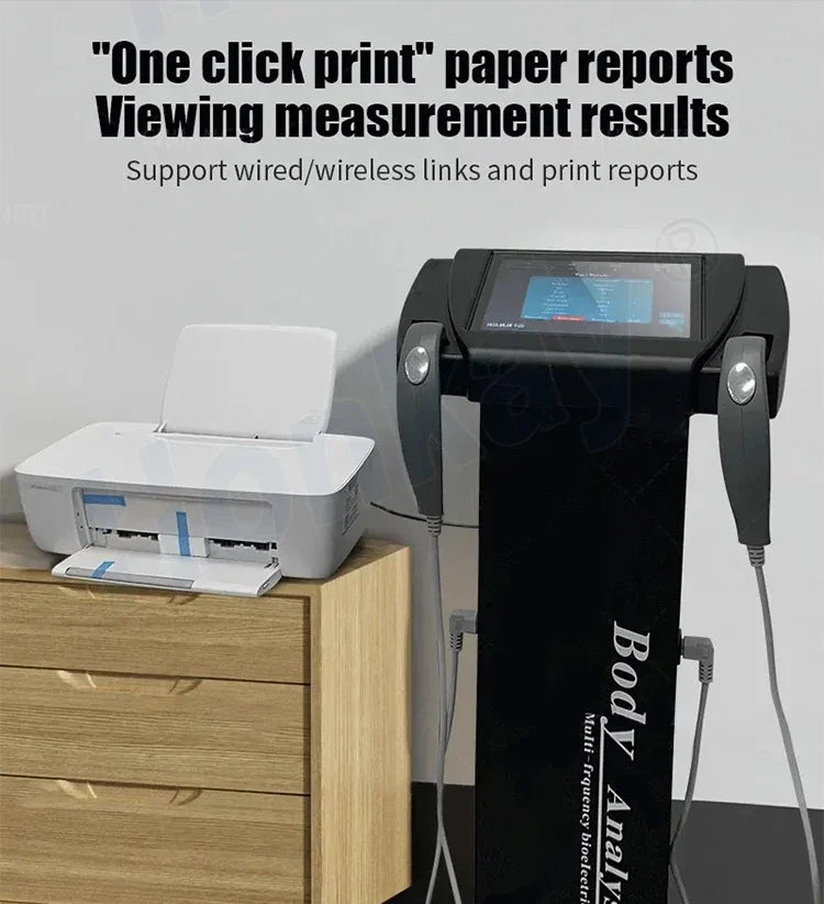 Salon SPA Body Composition Analysis Equipment Bioelectrical Impedance Analyzer With Printer BMI Measurement Machine - Sun Studio
