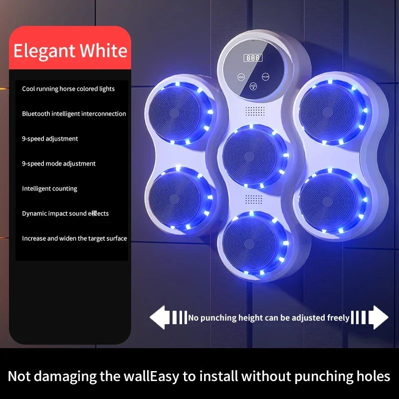 New Smart Music Boxing Machine Adult/Children Sports Fitness Boxing Trainer Home Exercise Response Training Boxing Wall Target - Sun Studio