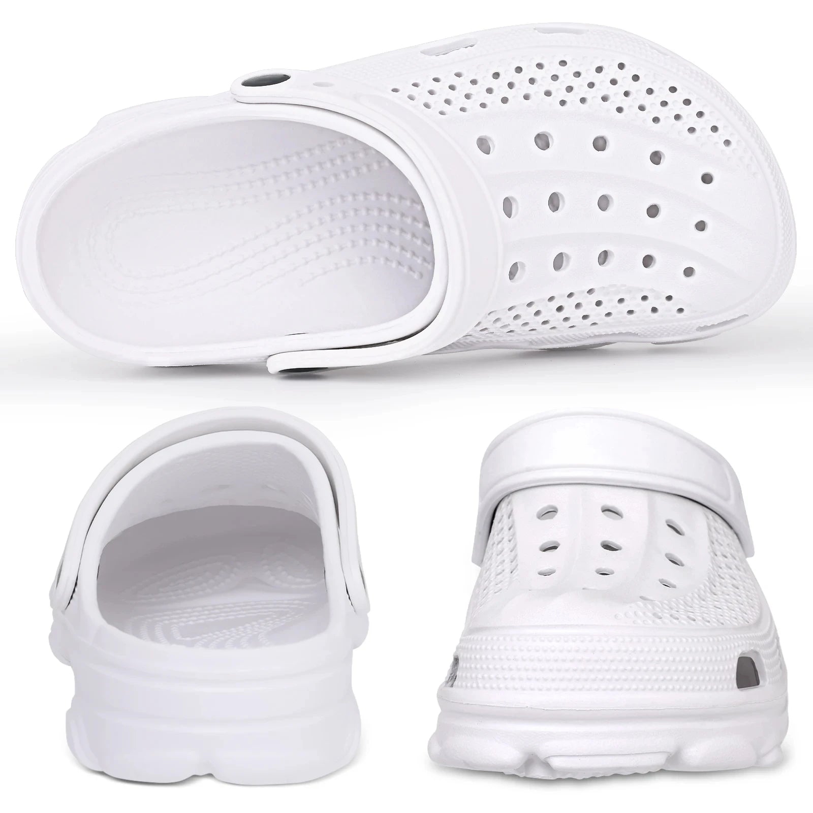 Eyriphy Men Slippers Garden Shoes Breathable Hole Slippers Outdoor Fishing Shoes Non-Slips Kitchen Slippers EVA Sole Men Sandals - Sun Studio