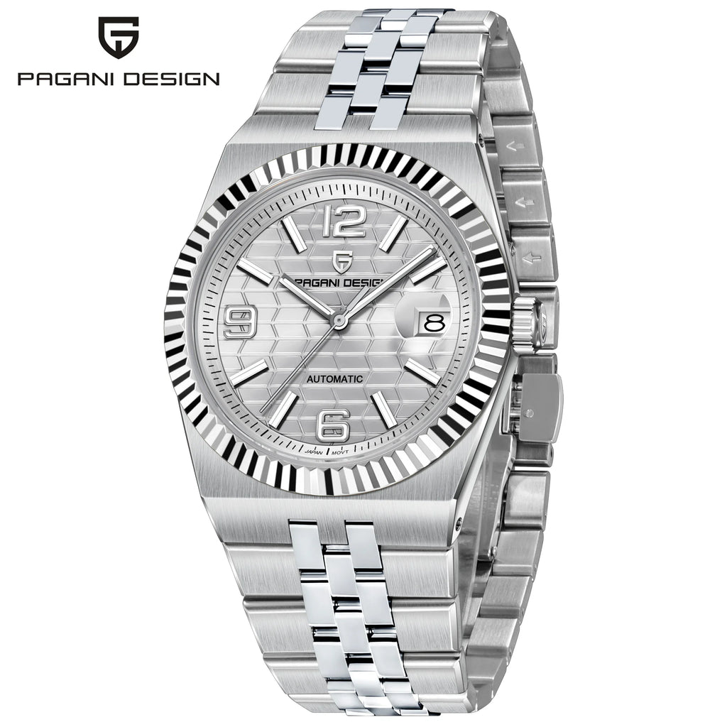2026 New PAGANI DESIGN 3D Rhombus Dial Luxury Automatic Watch For Men Fashion Business Mechanical Wrist watches Sapphire crystal - Sun Studio