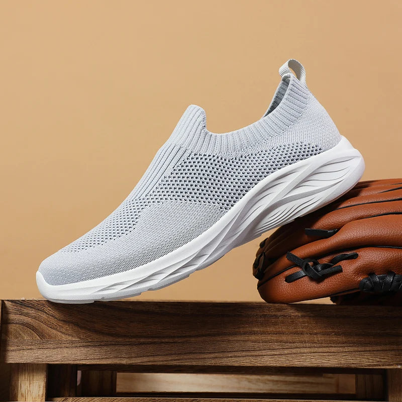 Men Casual Shoes Breathable Sneakers Men Lightweight Walking Running Shoes for Couple Slip on Loafers Zapatillas Hombre Size 48