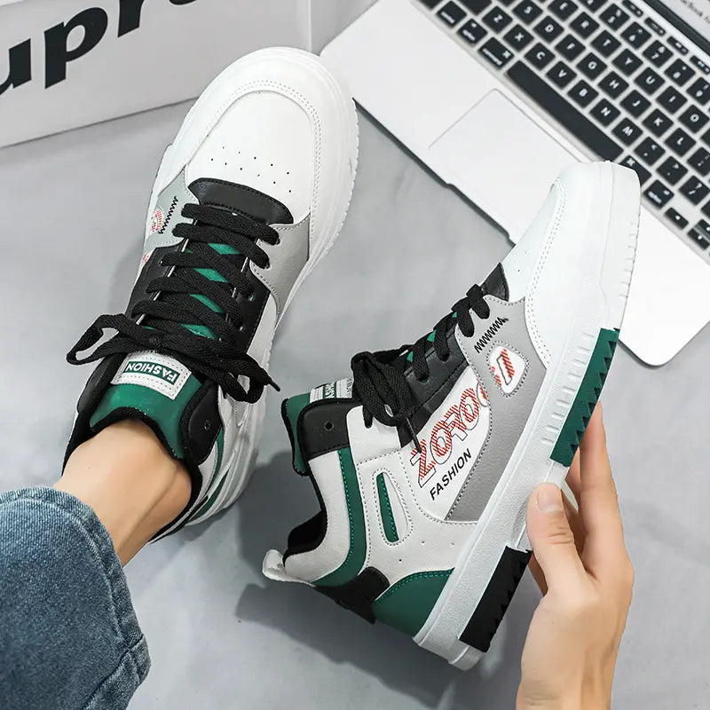 Men's Skate Board Shoes High Top Students Leisure Sports Shoes Breathable Non-slip Shoes Fashion High Top Sneakers for Men Men - Sun Studio