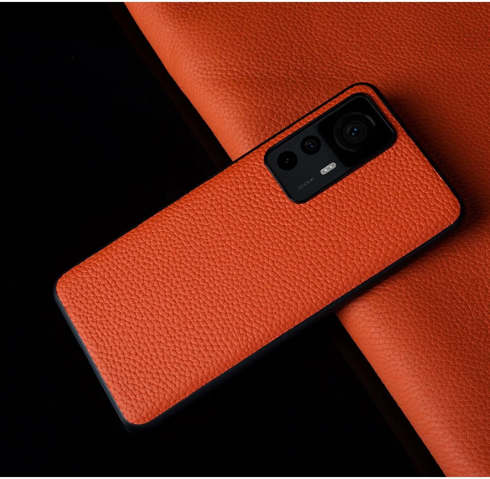 Full Wrapped Cowhide Genuine Leather Case For Xiaomi 12t Pro Mi12Pro 14Pro 13Pro 12SUltra 12Lite 11T Business Phone Cover Fundas - Sun Studio