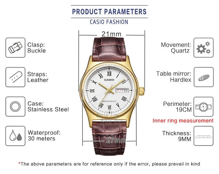 Casio watch women watches top brand luxury set Waterproof Quartz watch women ladies Gifts Clock  watch reloj mujer LTP-V006 - Sun Studio