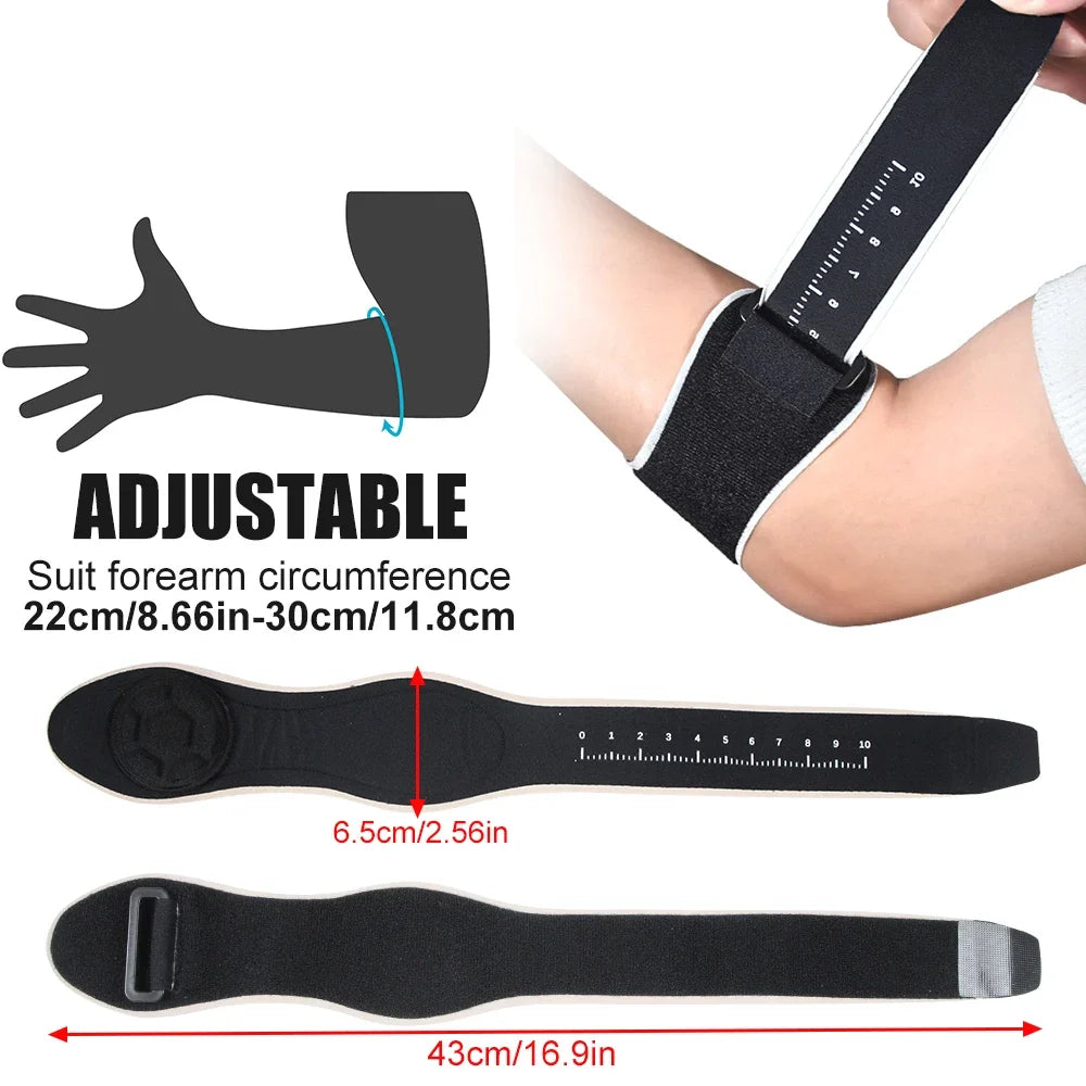 1PCS Tennis Elbow Brace for Men Women,Elbow Pain Relief for Tendonitis,Golfer's Elbow,Adjustable Elbow Strap with Removebale Pad - Sun Studio