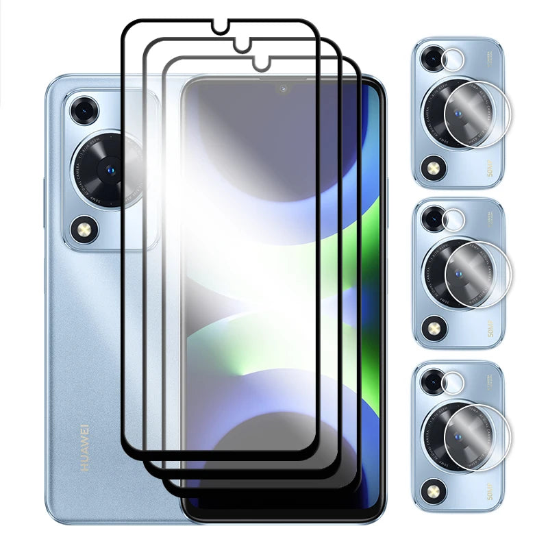 6in1 For Huawei Nova Y72s Glass For Huawei Nova Y63 Y72 Y72s Tempered Glass 2.5D Full Cover Screen Protector For Nova Y72s Film - Sun Studio