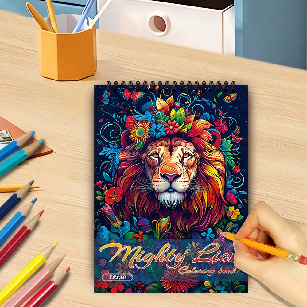 30 Sheets Stress Relief Coloring Book, 11.2x 8.3in,100gsm Thick Paper, Spiral Bound, Halloween Gift, Christmas Gift Option