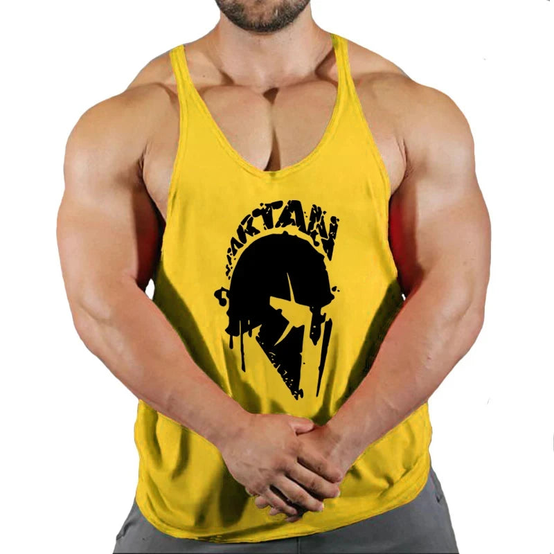 Gym Man Workout Bodybuilding Shirt Men Singlets Stringer Undershirt Vests Tank Top Vest Men's Brand Clothes Clothing Muscle Gyms - Sun Studio