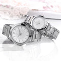 2PCS Couple's Watches Men Business Watch Fashion Analog Women Quartz Watch (Without Box) - Sun Studio