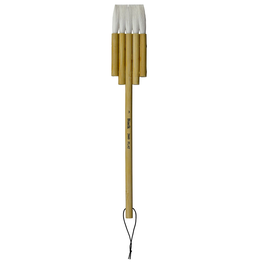 High quality Biaelk 2660Flat goat hair bamboo handle art supplies watercolor artist brush - Sun Studio