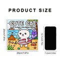 CUTE CAT Coloring Book for Adults Cute & Easy Patterns Cartoon Drawing Book Perfect Kids Creative Gift for Party and Birthday - Sun Studio