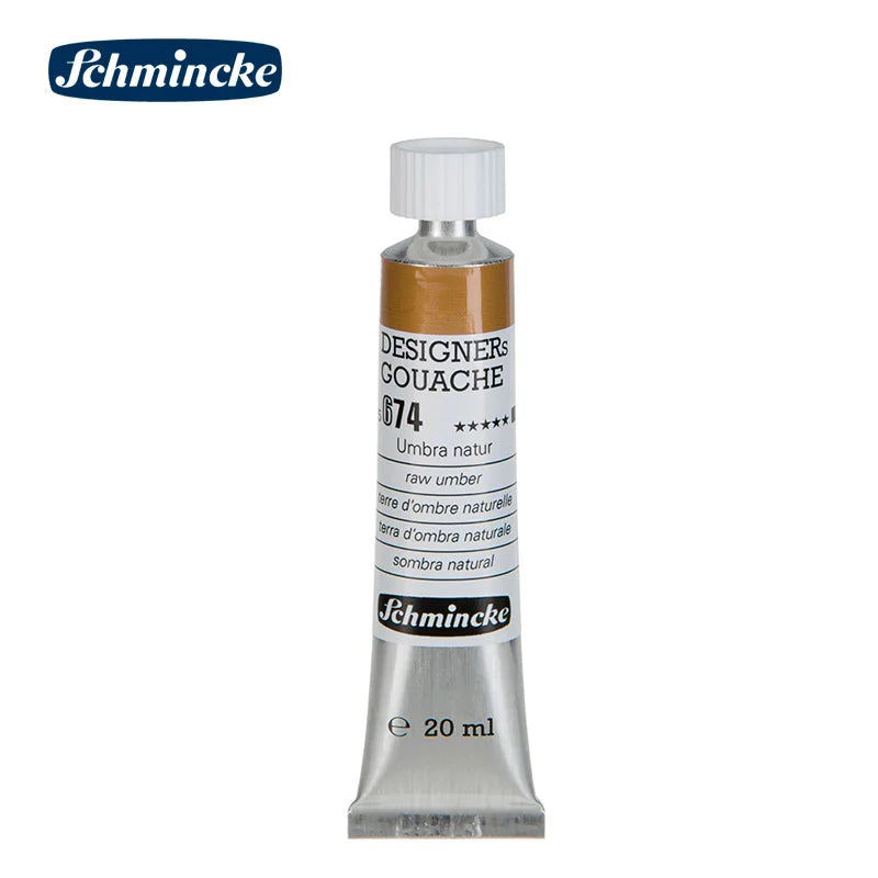 Germany Schmincke Designer Gouache Paint Tube 20ml Opaque Gouache Paint Professional Artist 48 Colors Drawing Art Supplies Cute
