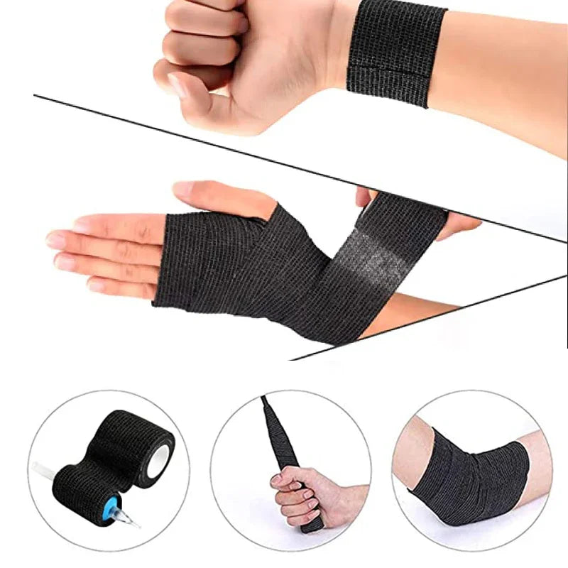CNK Wholesale 6/12/24/48pcs Tattoo Bandage Anti-slip Athletic Nonwoven Disposable Waterproof Self-adhesive Elastic Bandage - Sun Studio